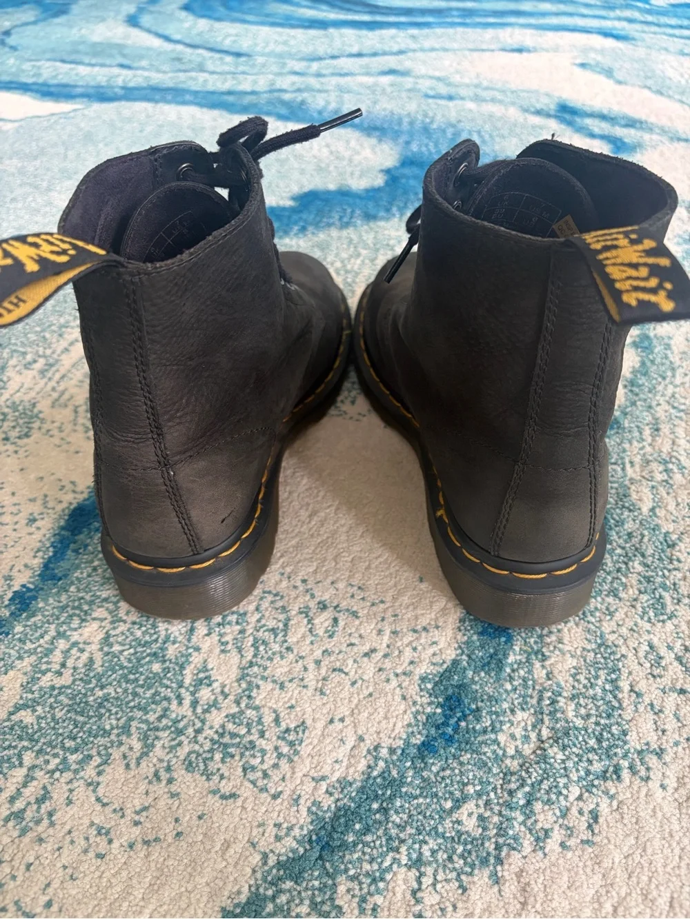 Dr. Martens Matte Black Lace-Up Boots